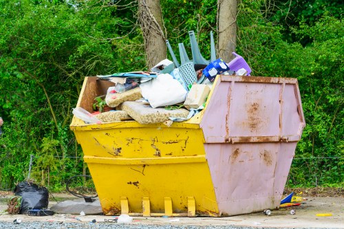 Recyclable materials sorted for business waste management