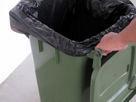 Commercial waste removal services in action